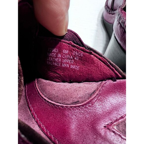 Dansko Wedge Clogs Womens Size 6 M Red Leather - Picture 10 of 10